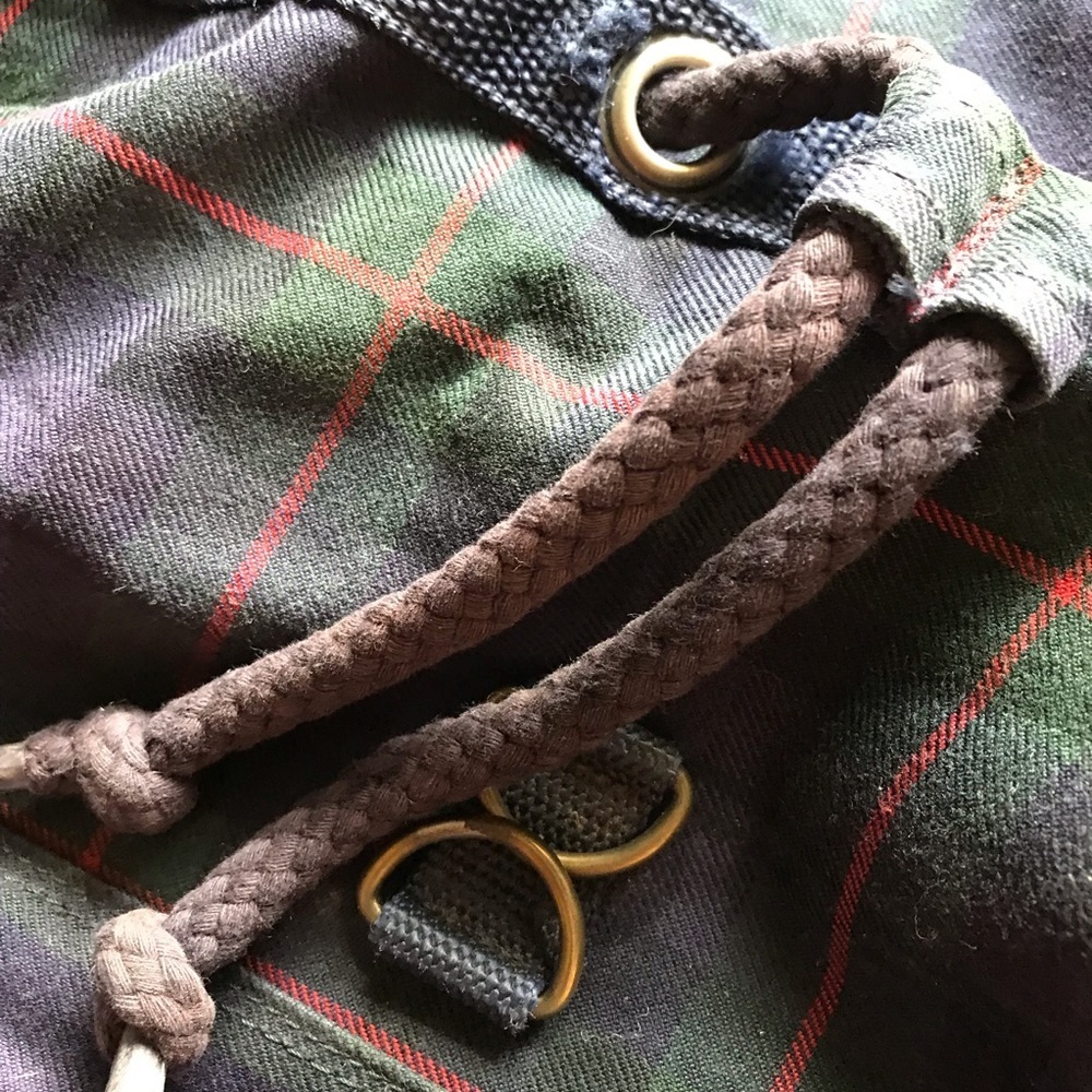🇺🇸VINTAGE RARE Tommy Hilfiger Plaid Backpay - Picture 5 of 16